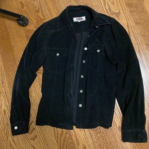 black corduroy shacket